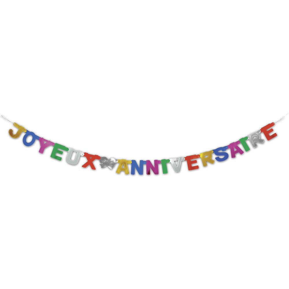 Guirlande lettres anniversaire/