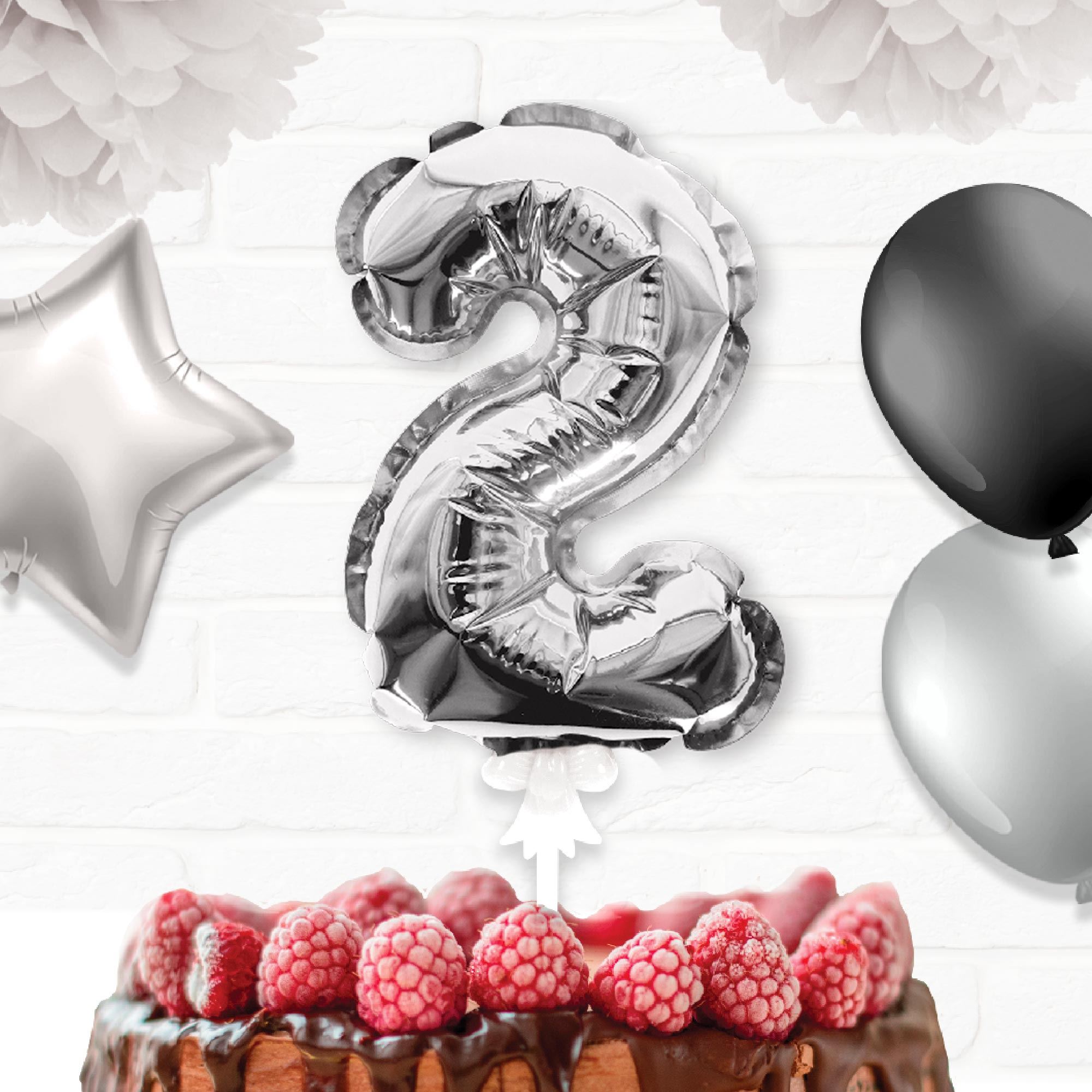 Rubrique Déco Gâteau Ballon Argenté