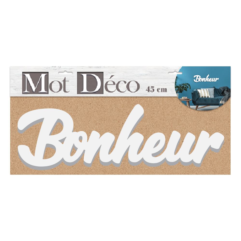 Mot deco bonheur