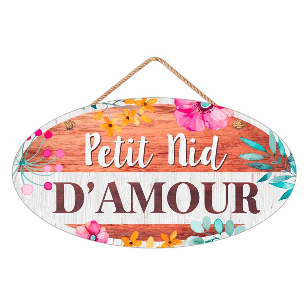 Ecriteau chambre "nid d amour"