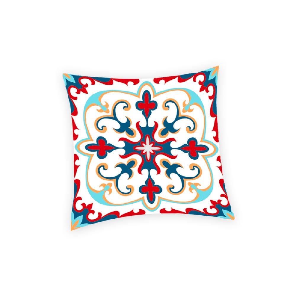 Housse coussin carreaux ciment 1
