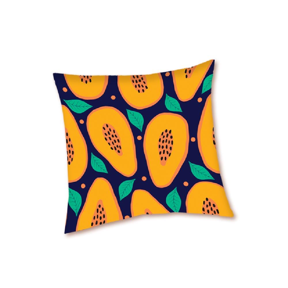 Housse coussin papaye
