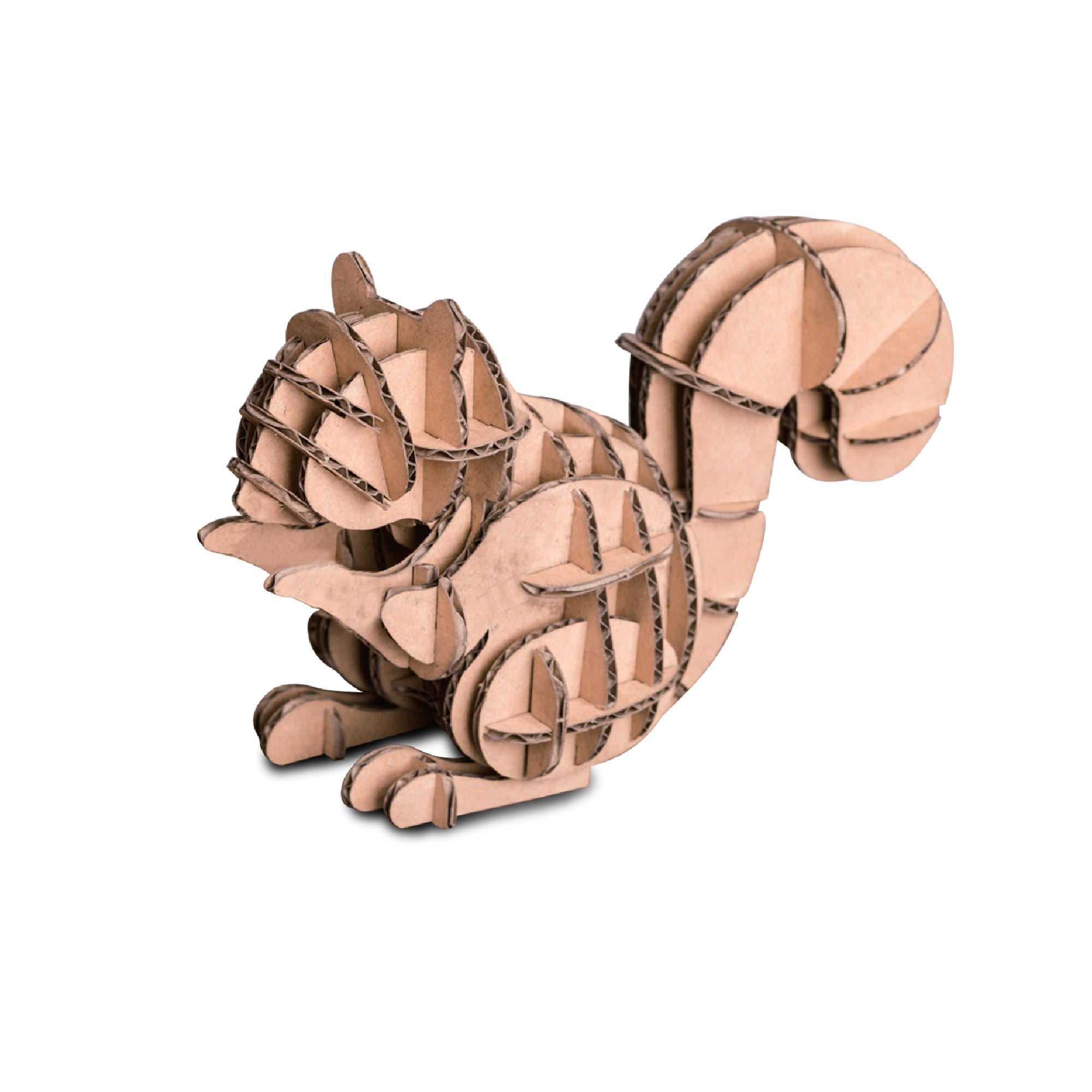 Deco carton 3d pm ecureuil/