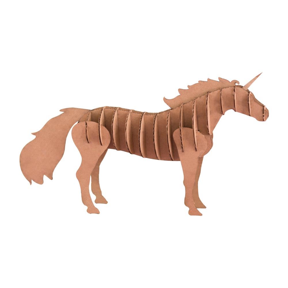 Deco carton 3d pm licorne/