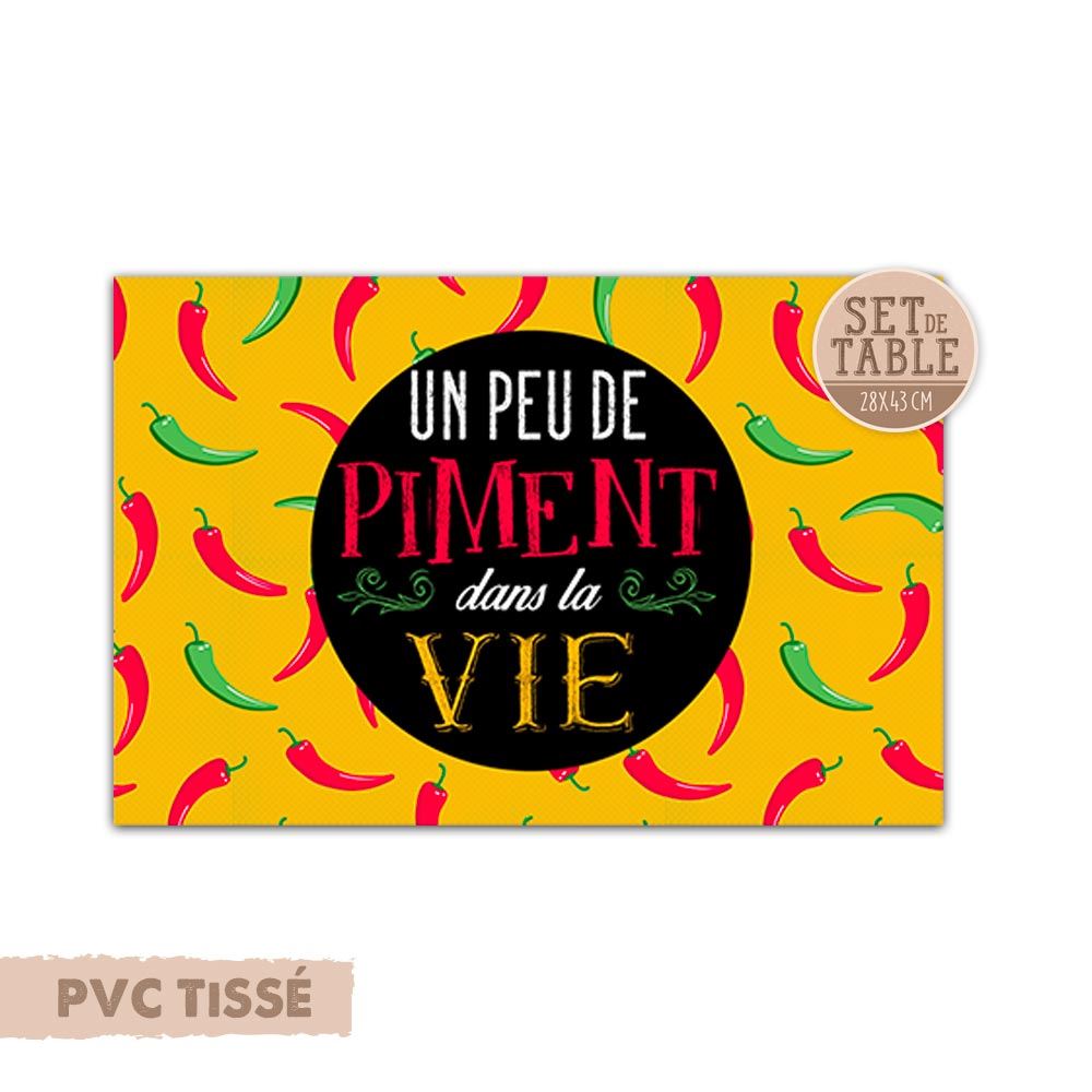 Set de table humo "un peu..."
