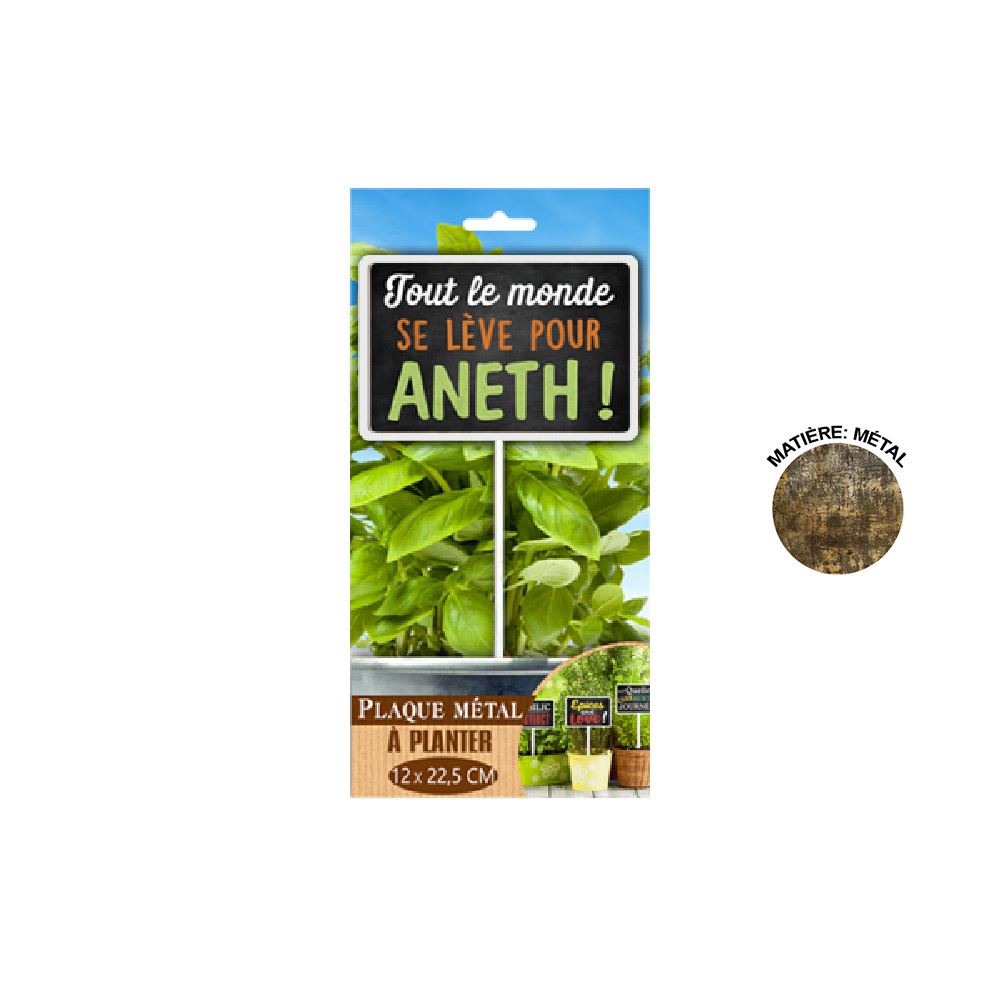Plaque jardin "aneth"