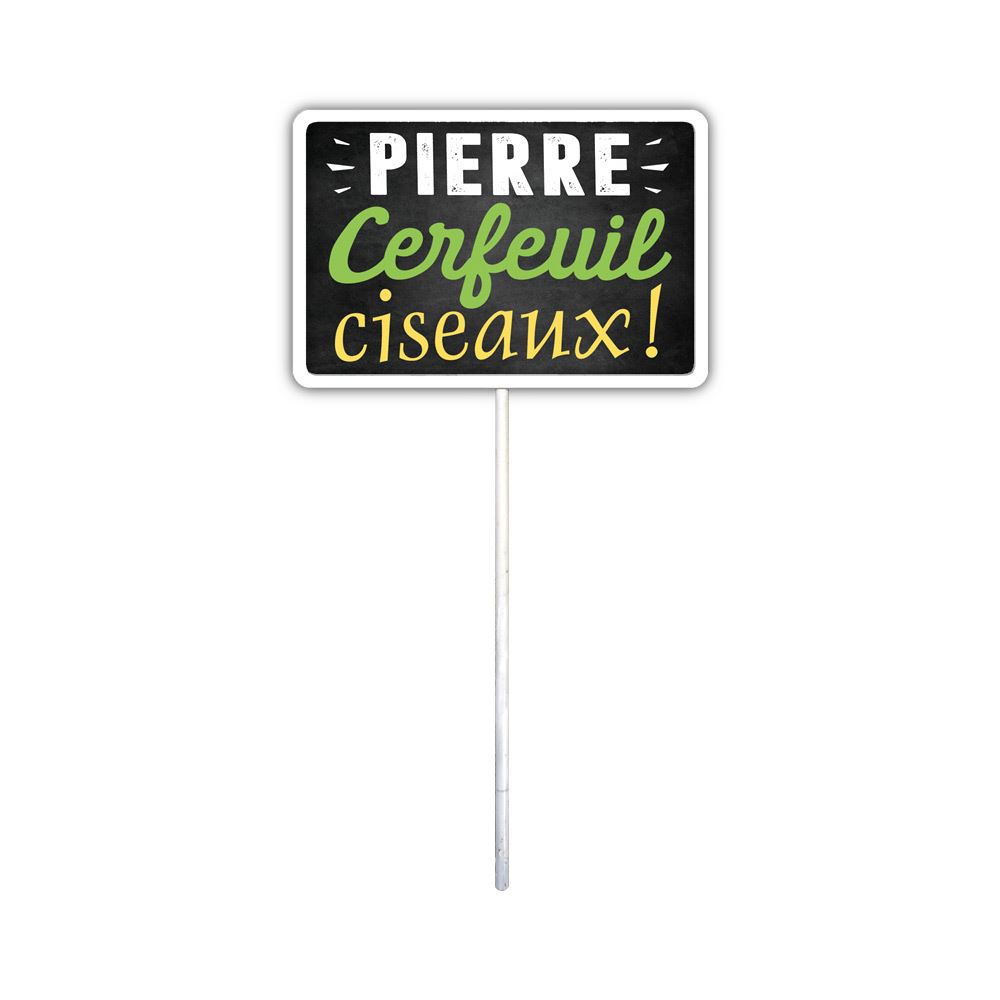 Plaque jardin "cerfeuil"