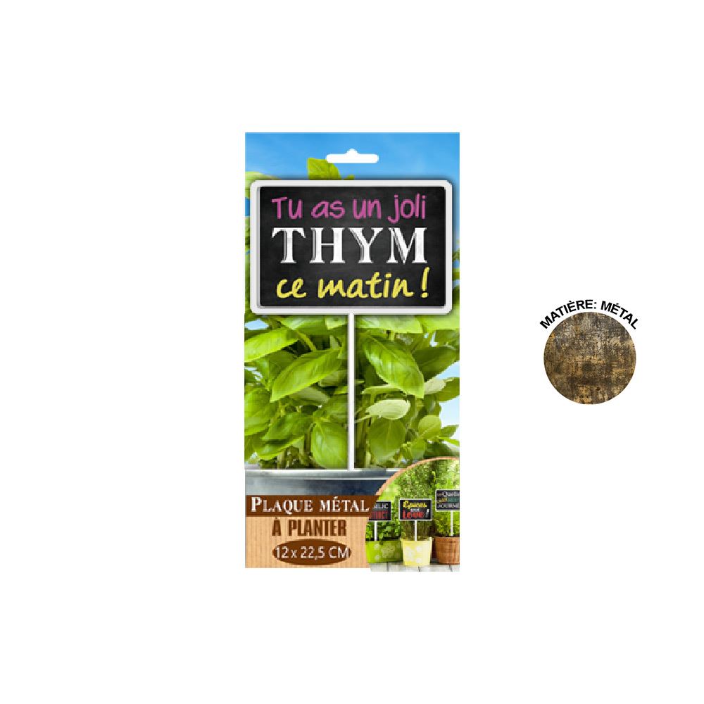 Plaque jardin "thym"