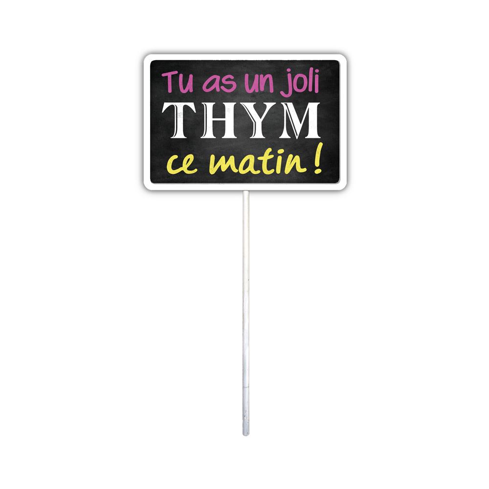 Plaque jardin "thym"