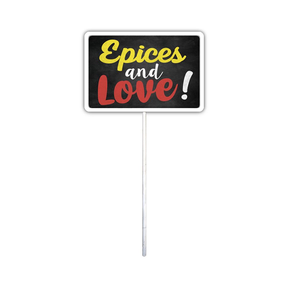 Plaque jardin "epices"