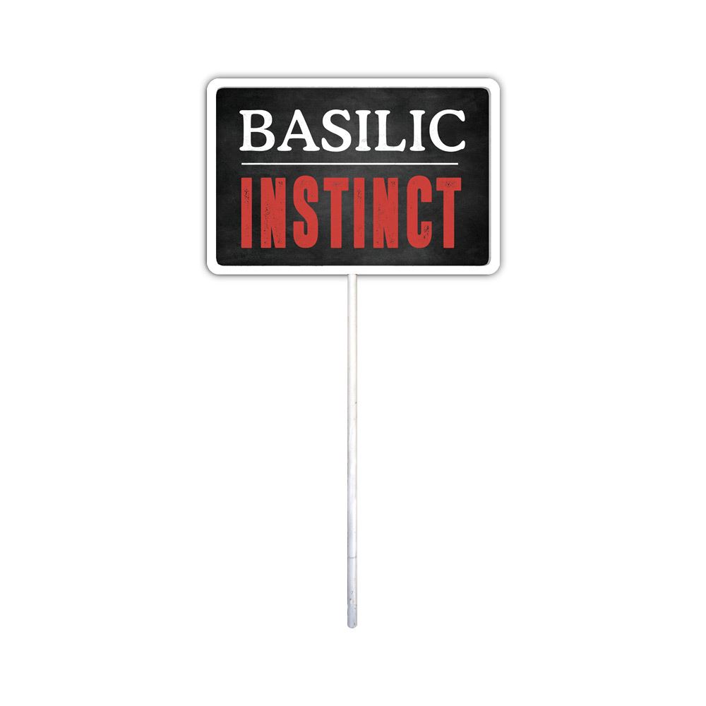 Plaque jardin "basilic"
