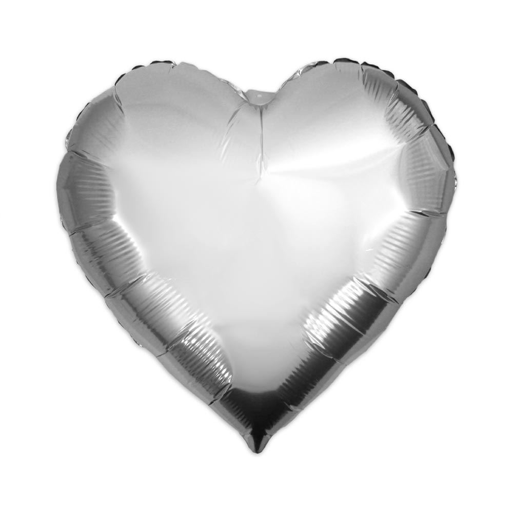 Ballon metallique coeur/