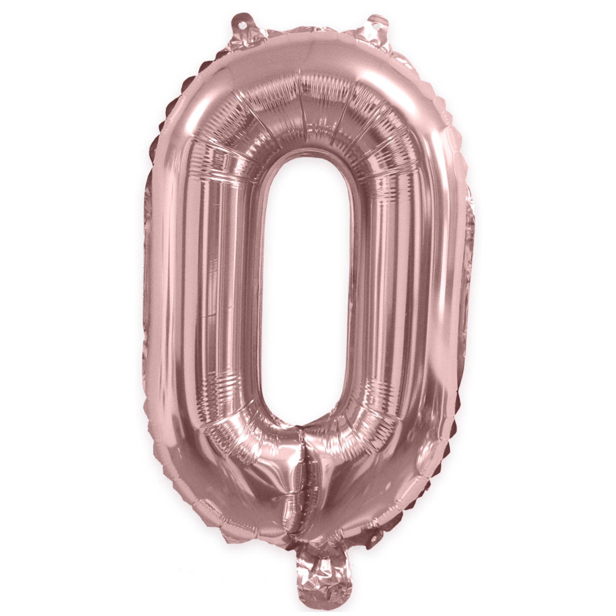 Ballon metallique rose dore 0