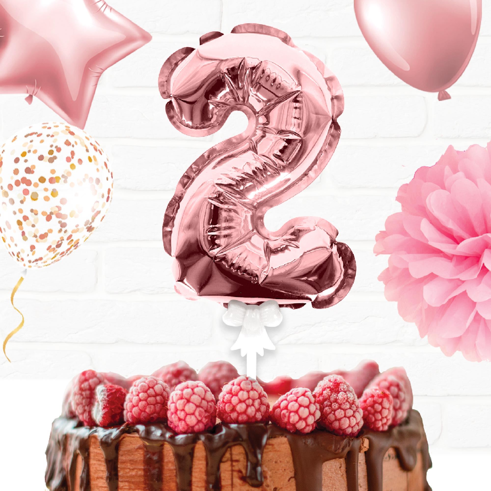 Rubrique Déco Gâteau Ballon Rose Doré