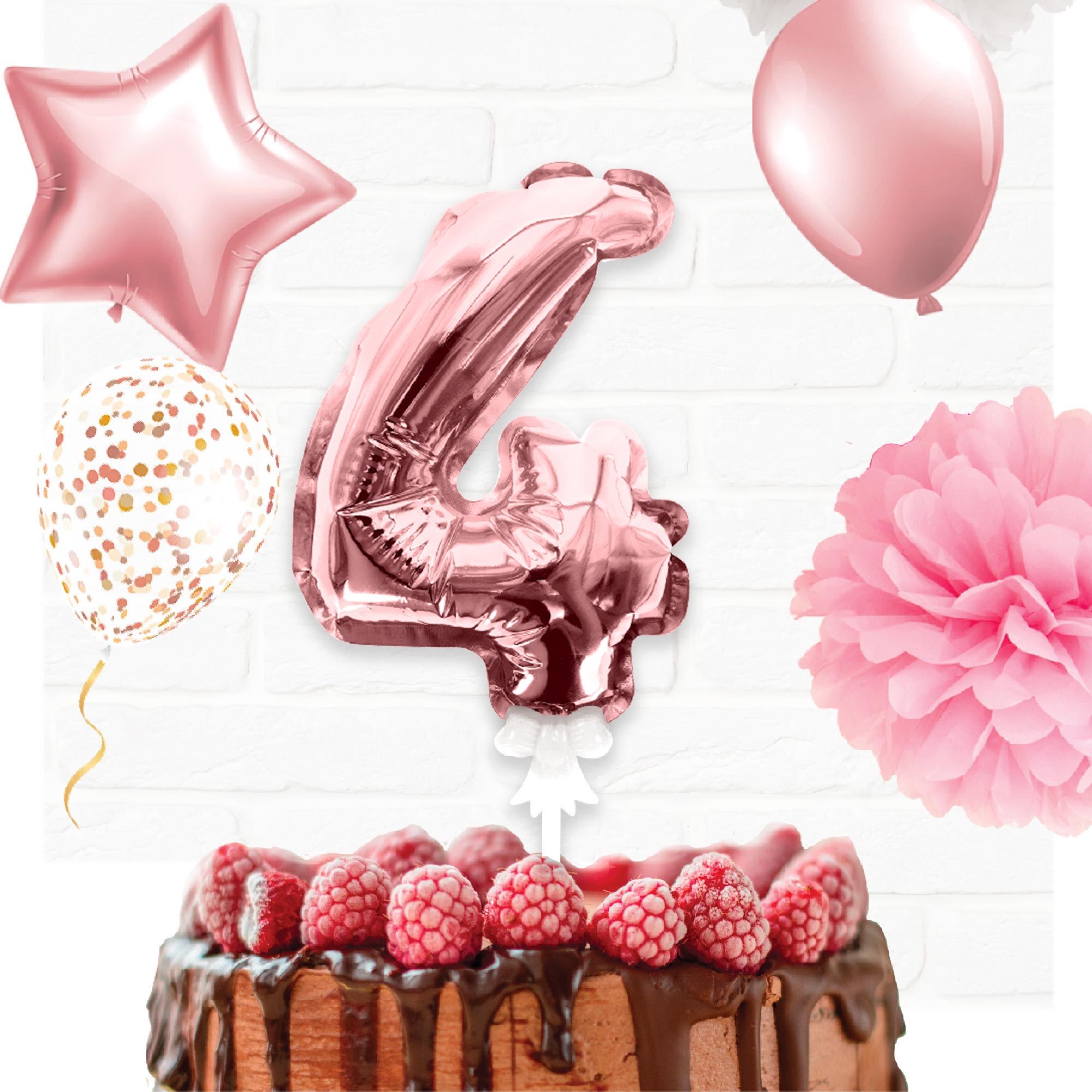 Rubrique Déco Gâteau Ballon Rose Doré