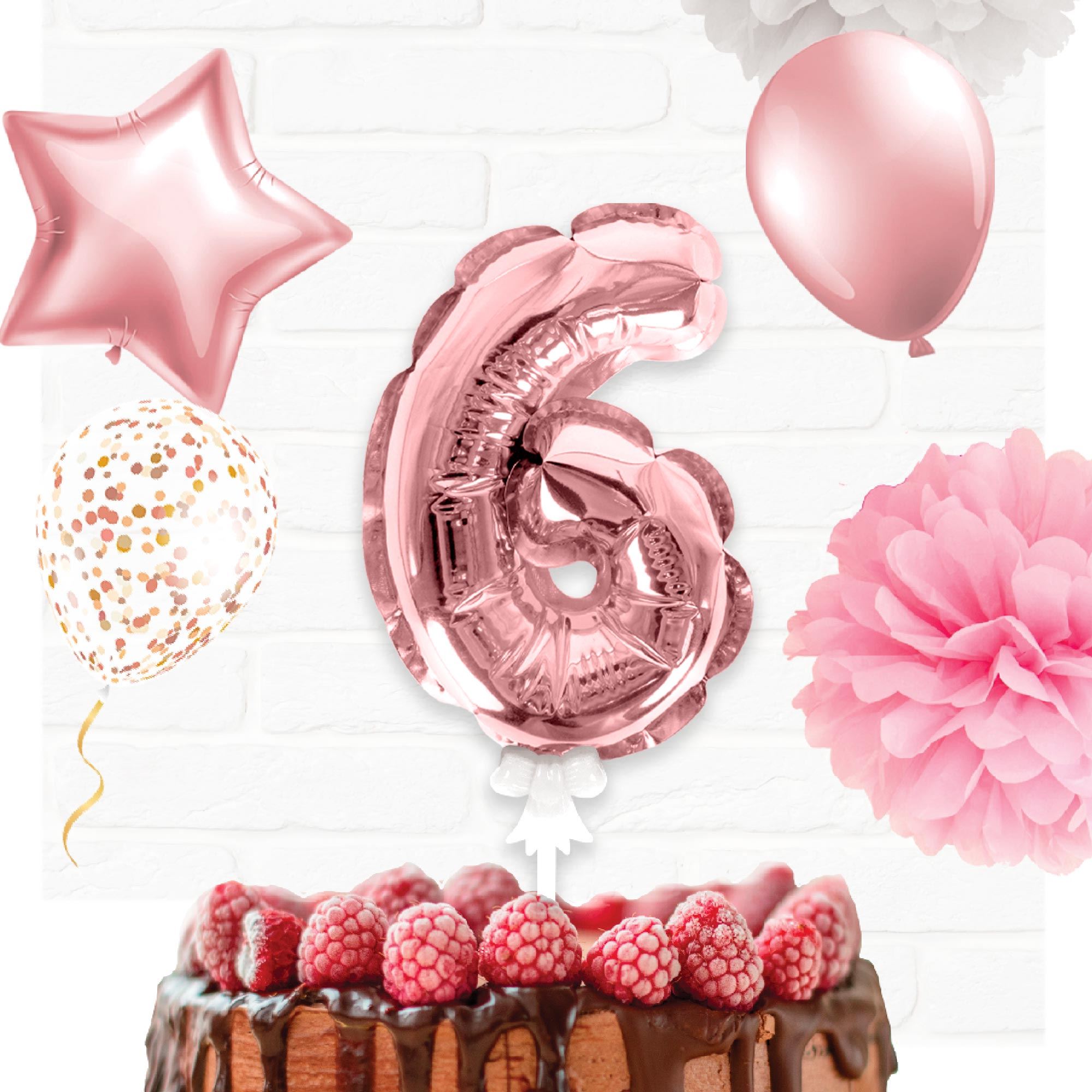 Rubrique Déco Gâteau Ballon Rose Doré