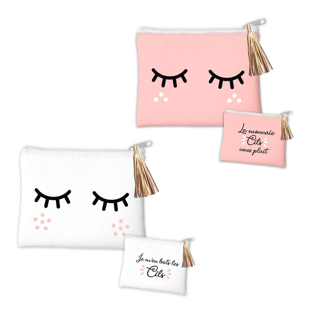 Porte monnaie cils 2mods /36pcs