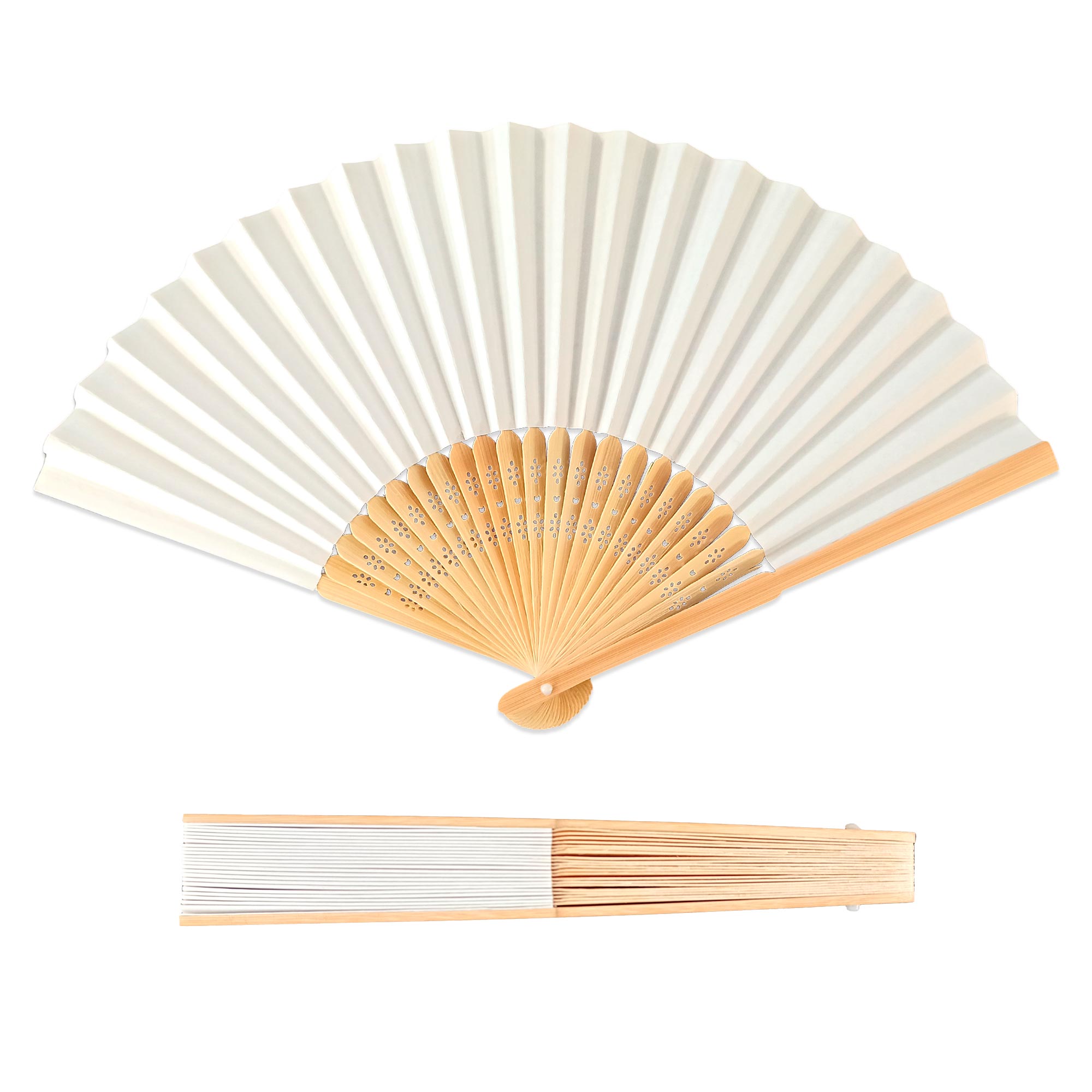 Eventail blanc