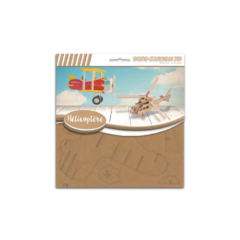 Deco carton pm helicoptere/