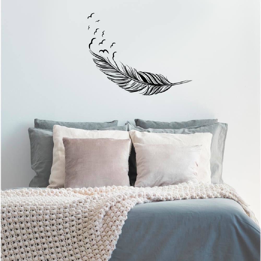 Sticker plume envol oiseau