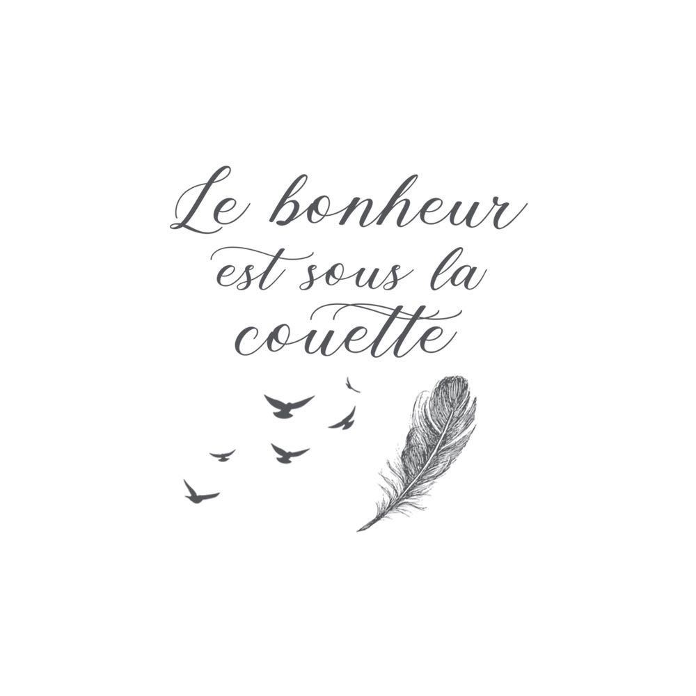 Sticker "le bonheur...couette"