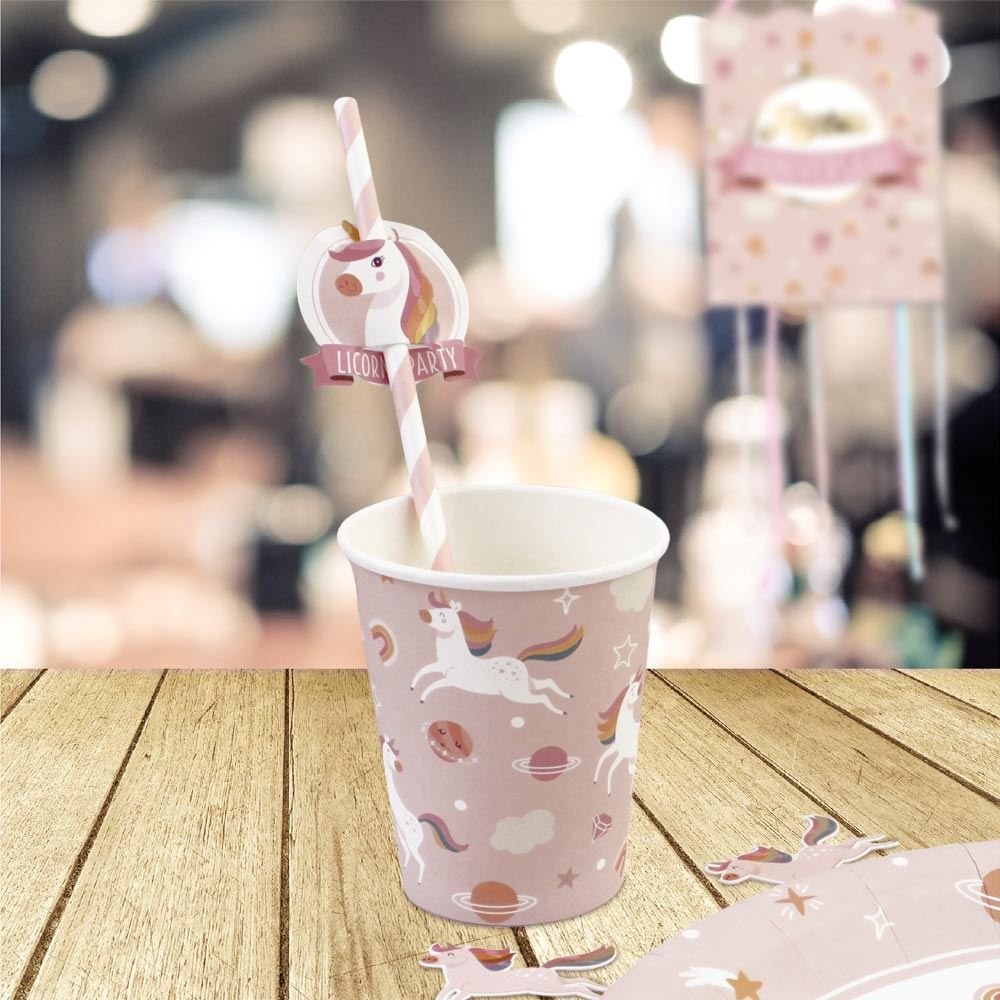 Pack 6 gobelet licorne