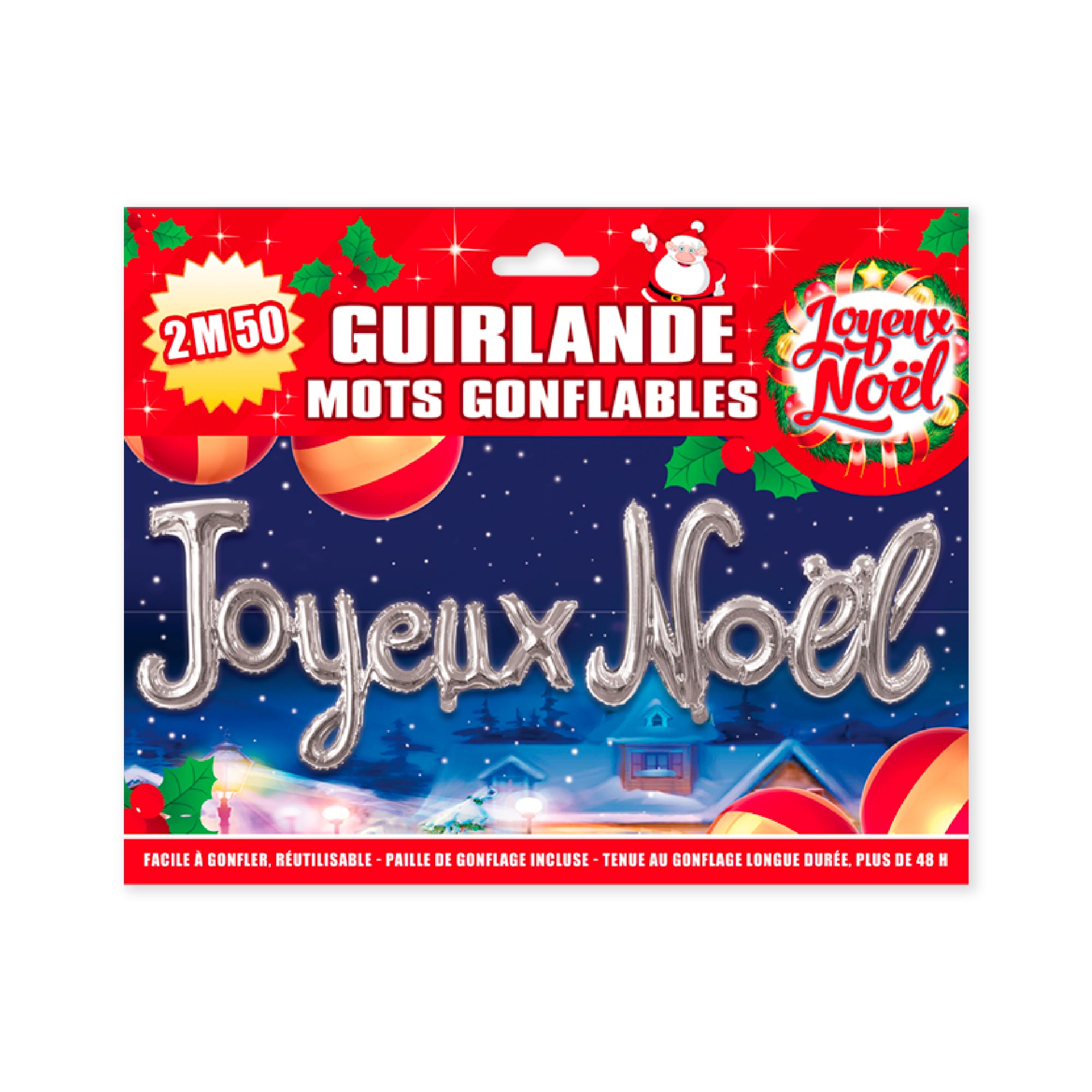 Ballon mot "joyeux noel"