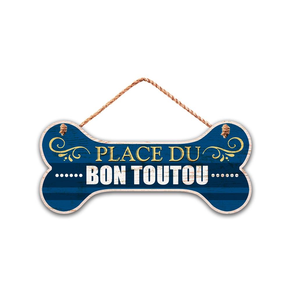 Plaque forme "place du toutou"