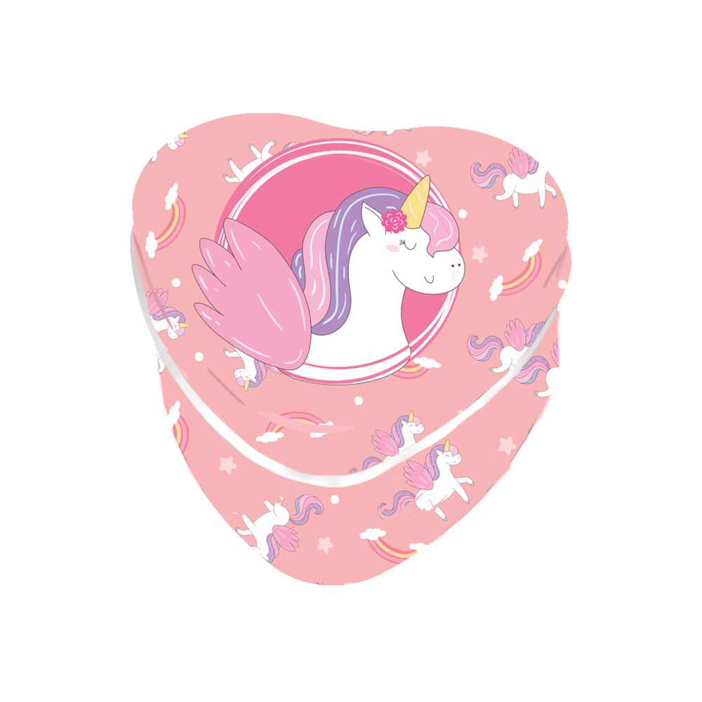Boite metal coeur licorne