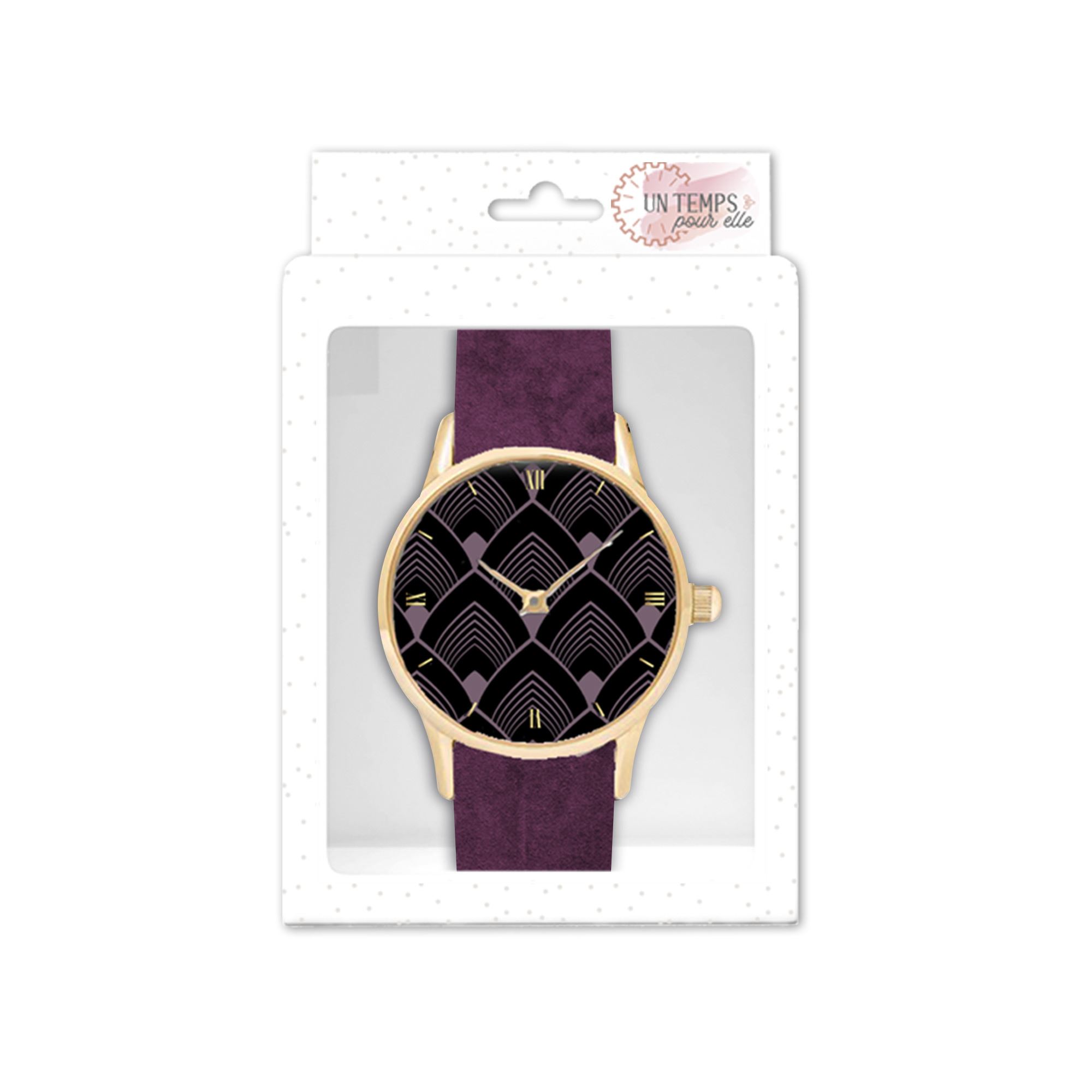 Montre velours modele 6