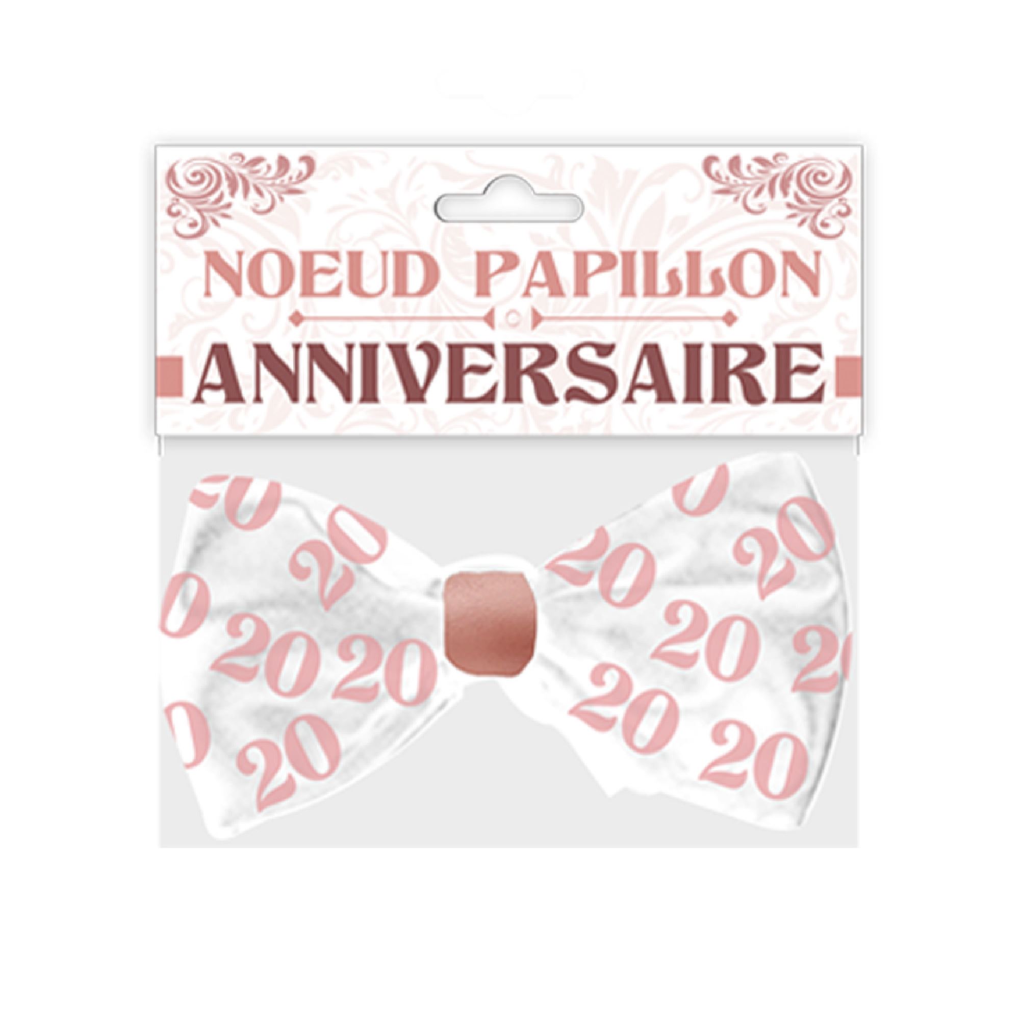 Noeud papillon anniv 20 aine fem