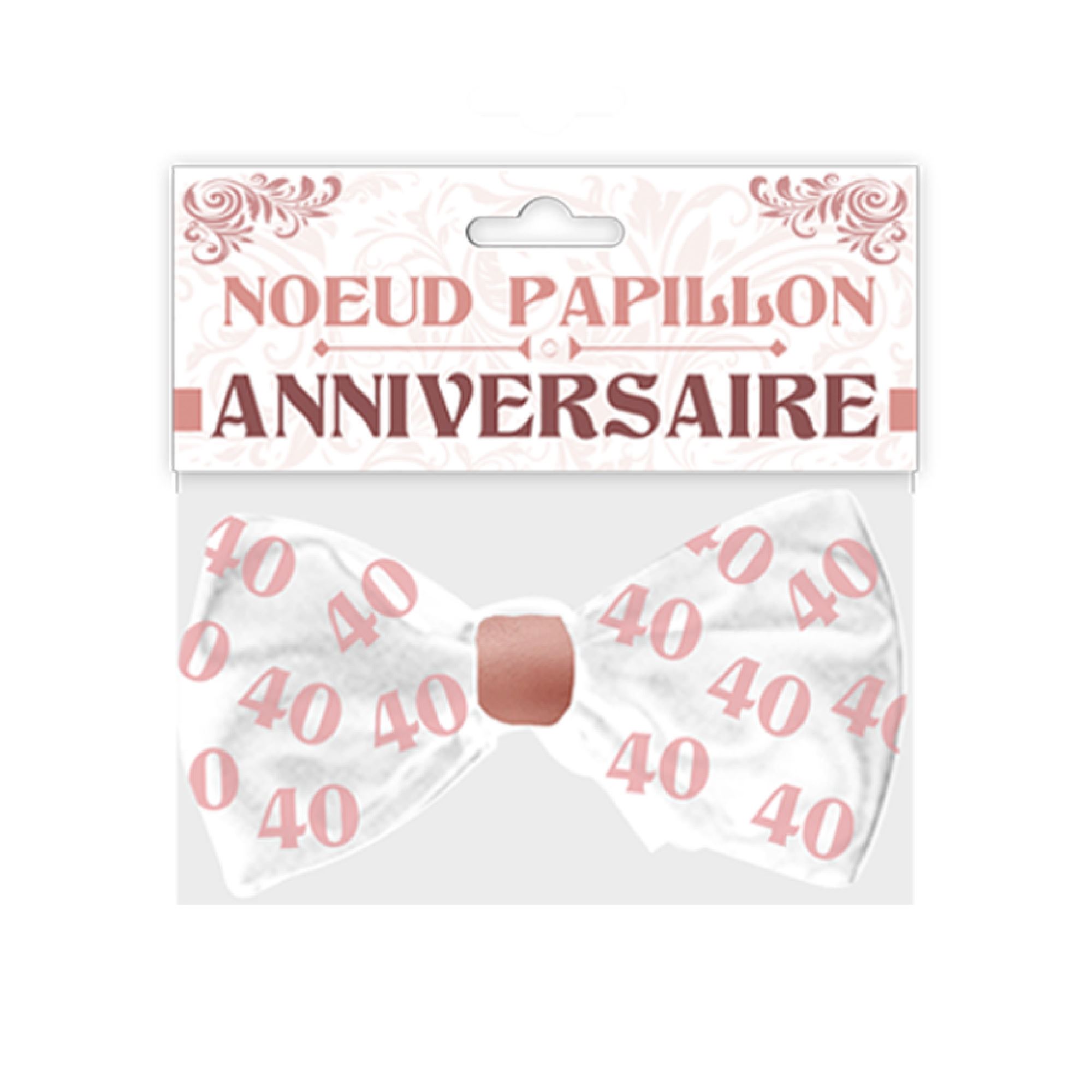 Noeud papillon anniv 40 aine fem