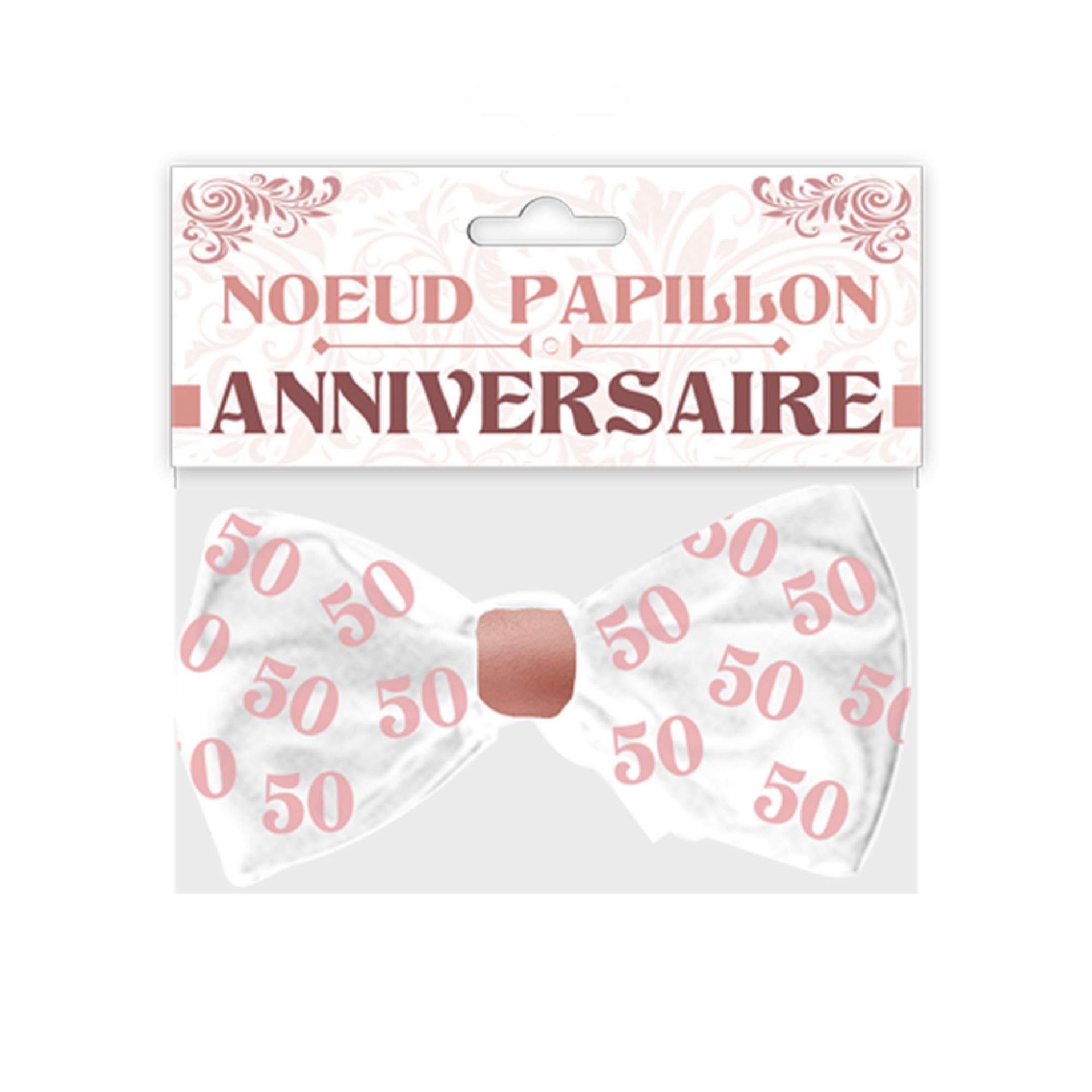 Noeud papillon anniv 50 aine fem