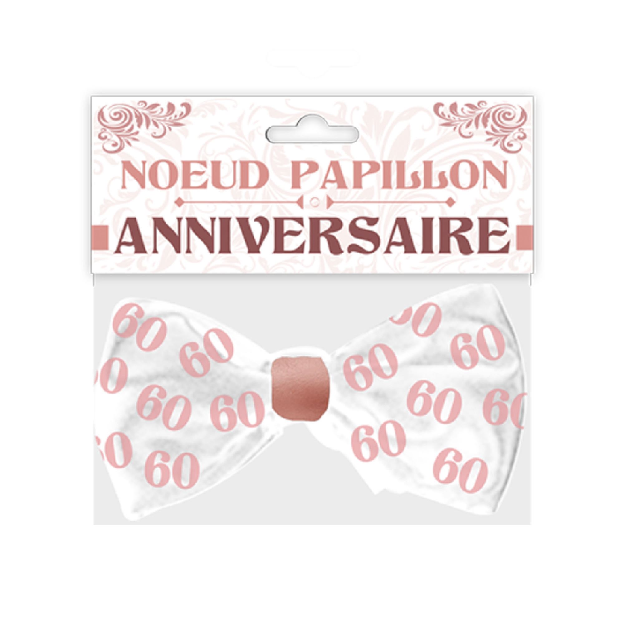 Noeud papillon anniv 60 aine fem
