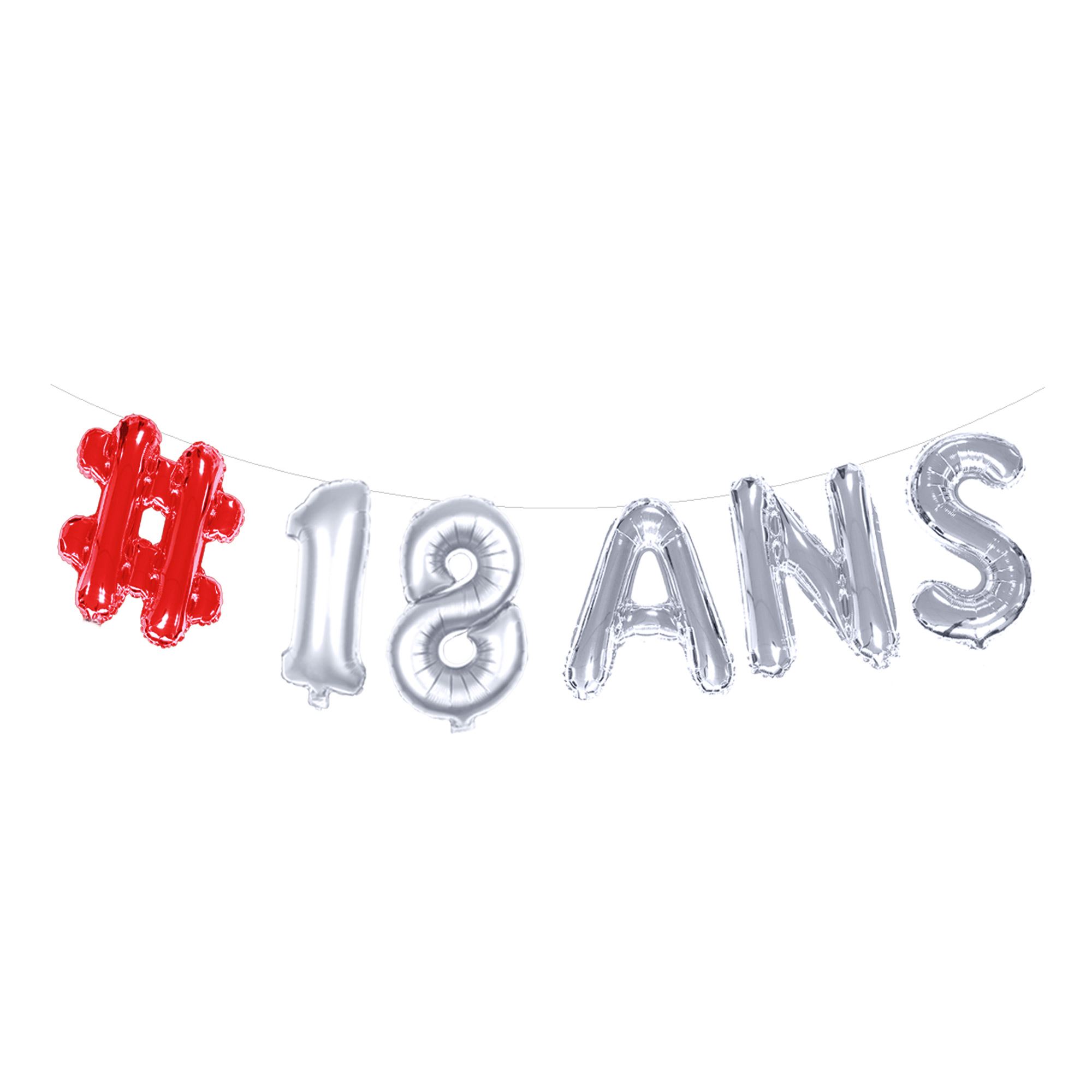 Guirlande ballon 18 ans homme