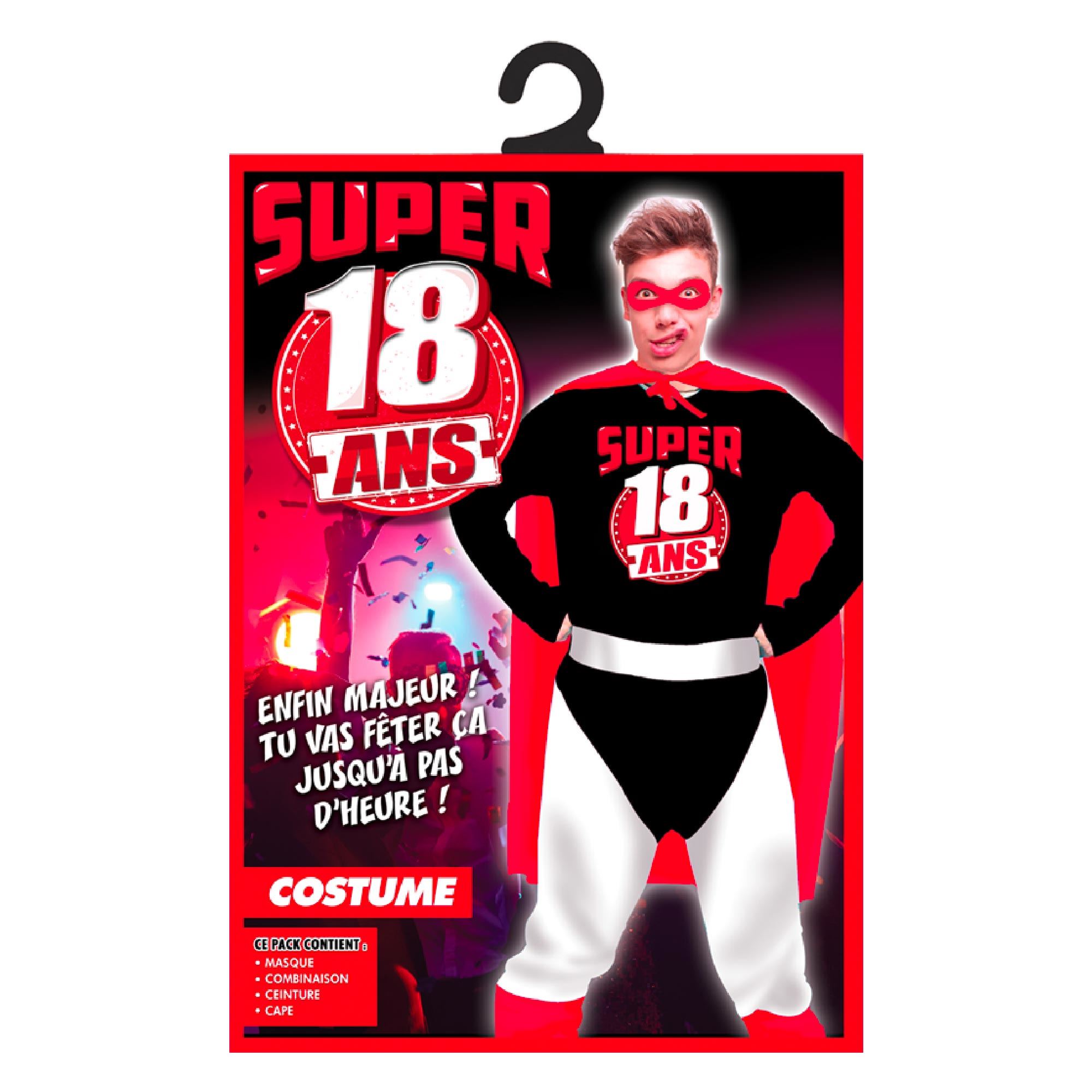 Costume super 18 ans homme