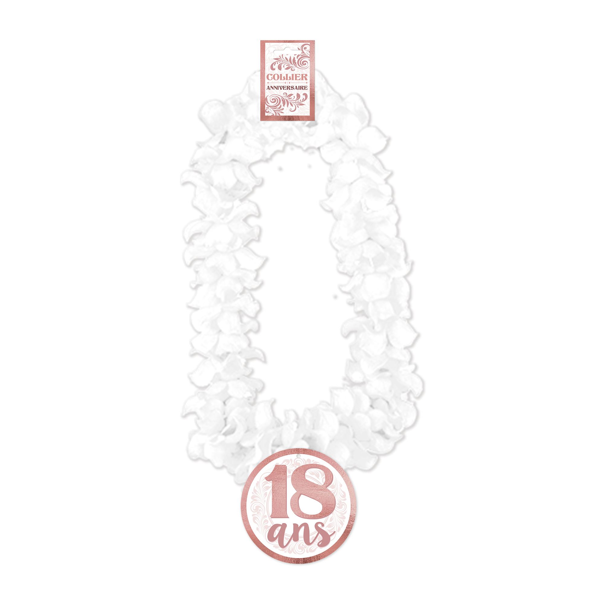 Collier fleur anniv femme 18 ans