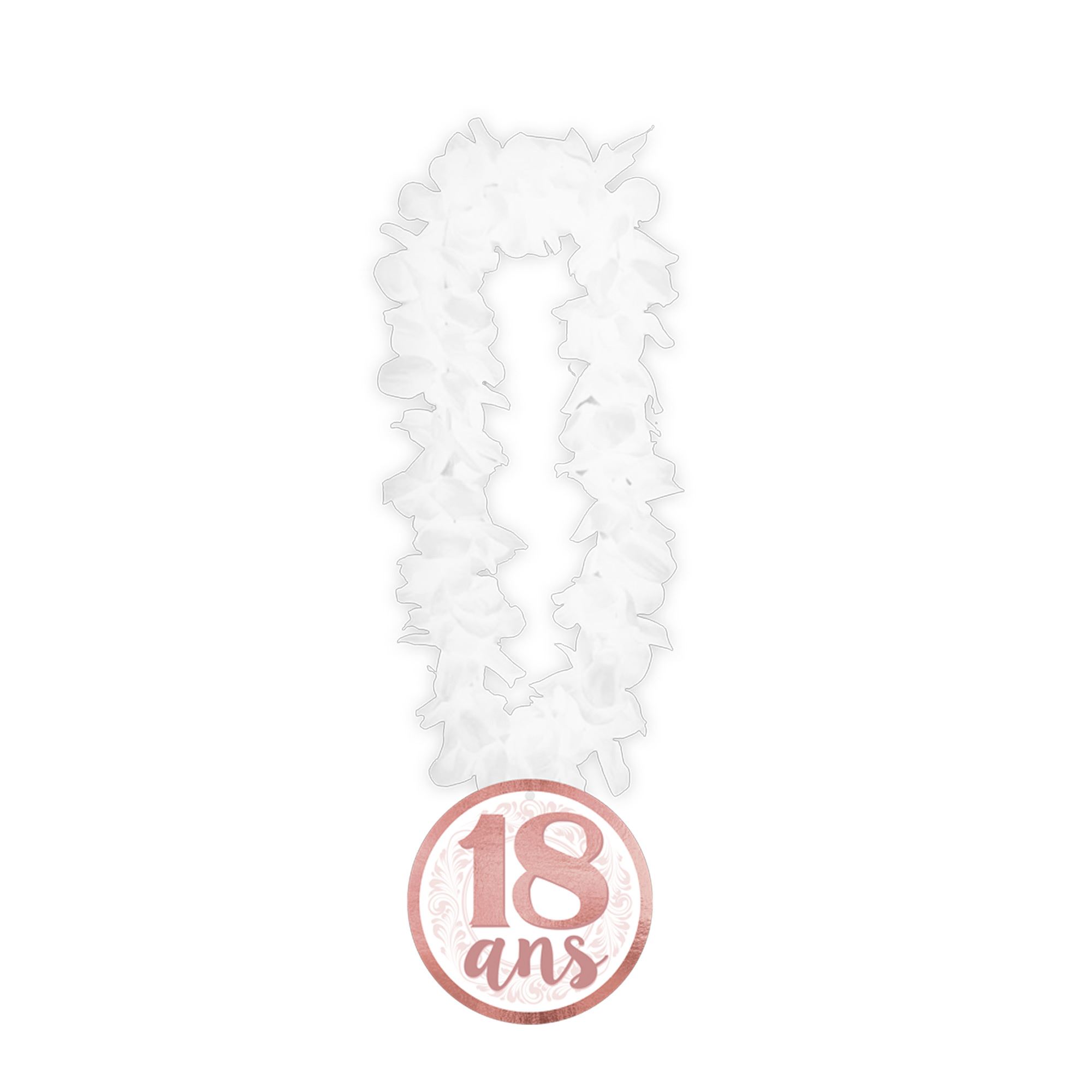 Collier fleur anniv femme 18 ans