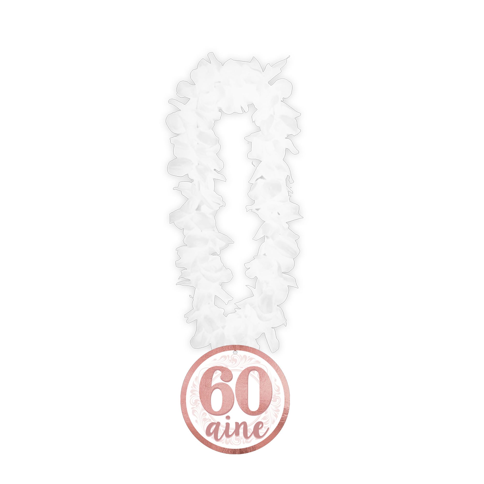 Collier fleur anniv femme 60 aine