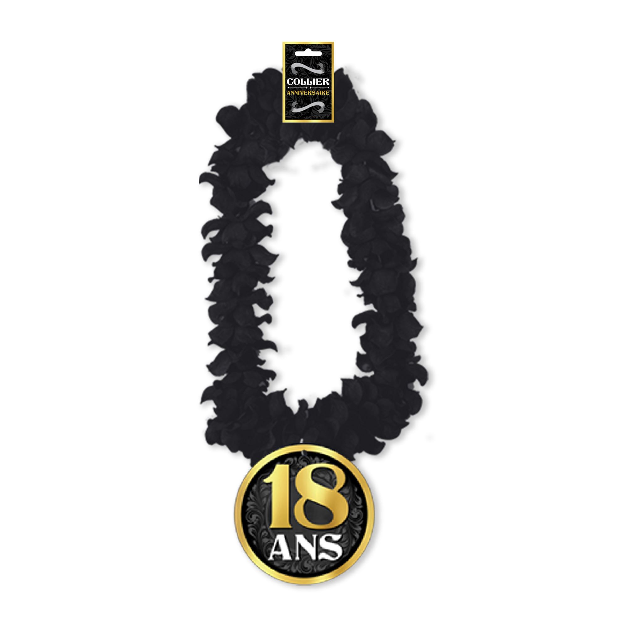 Collier fleur anniv homme 18 ans
