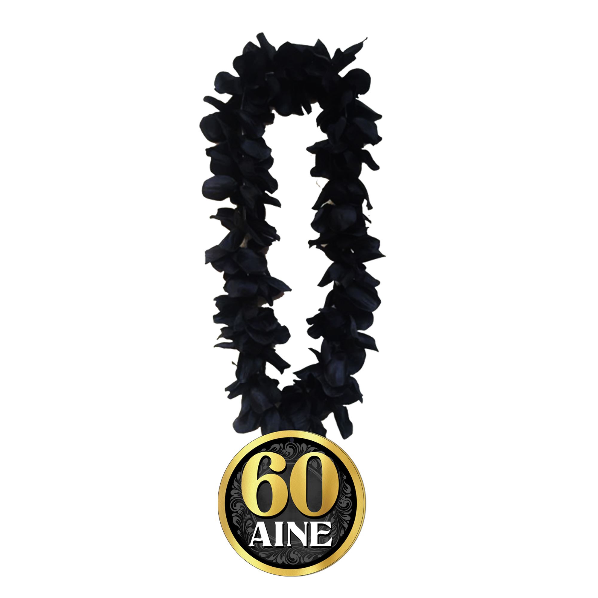 Collier fleur anniv homme 60 aine