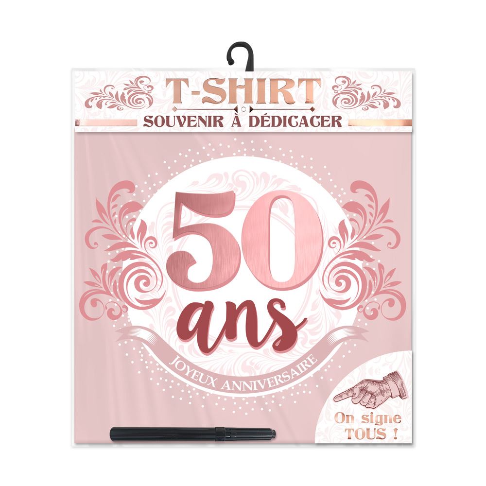 T shirt anniv femme 50 ans