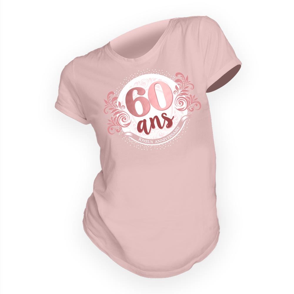 T shirt anniv femme 60 ans/