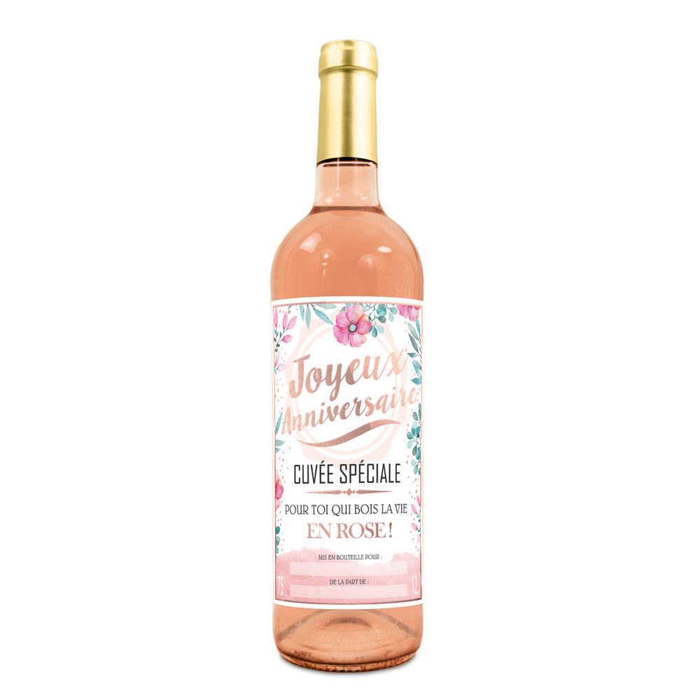 Vin rose vce humo joyeux anniv