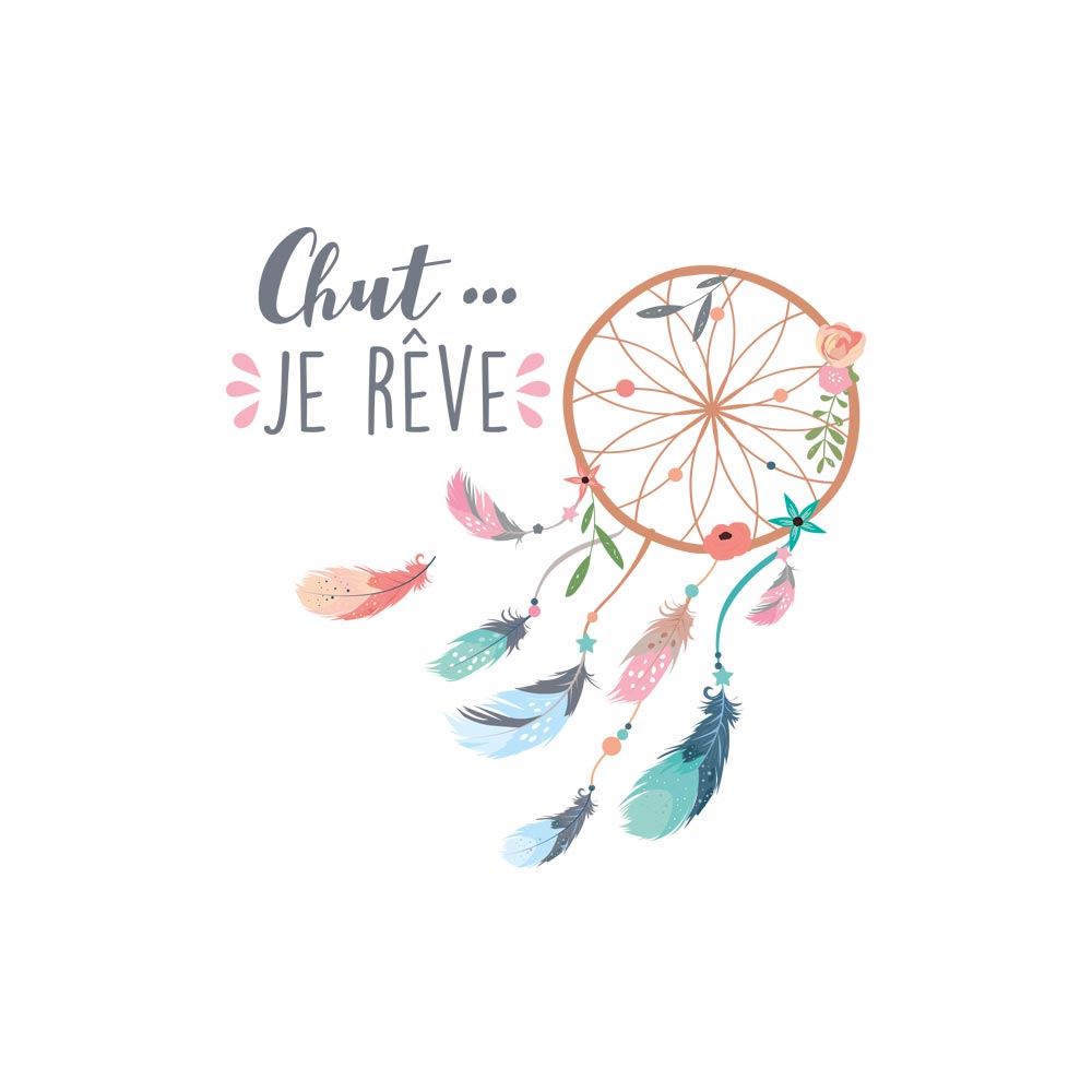 Sticker pm "chut...je reve"