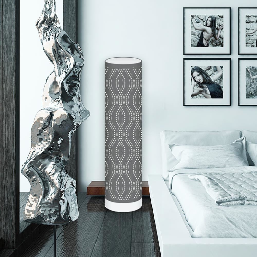 Lampe gm grise pois