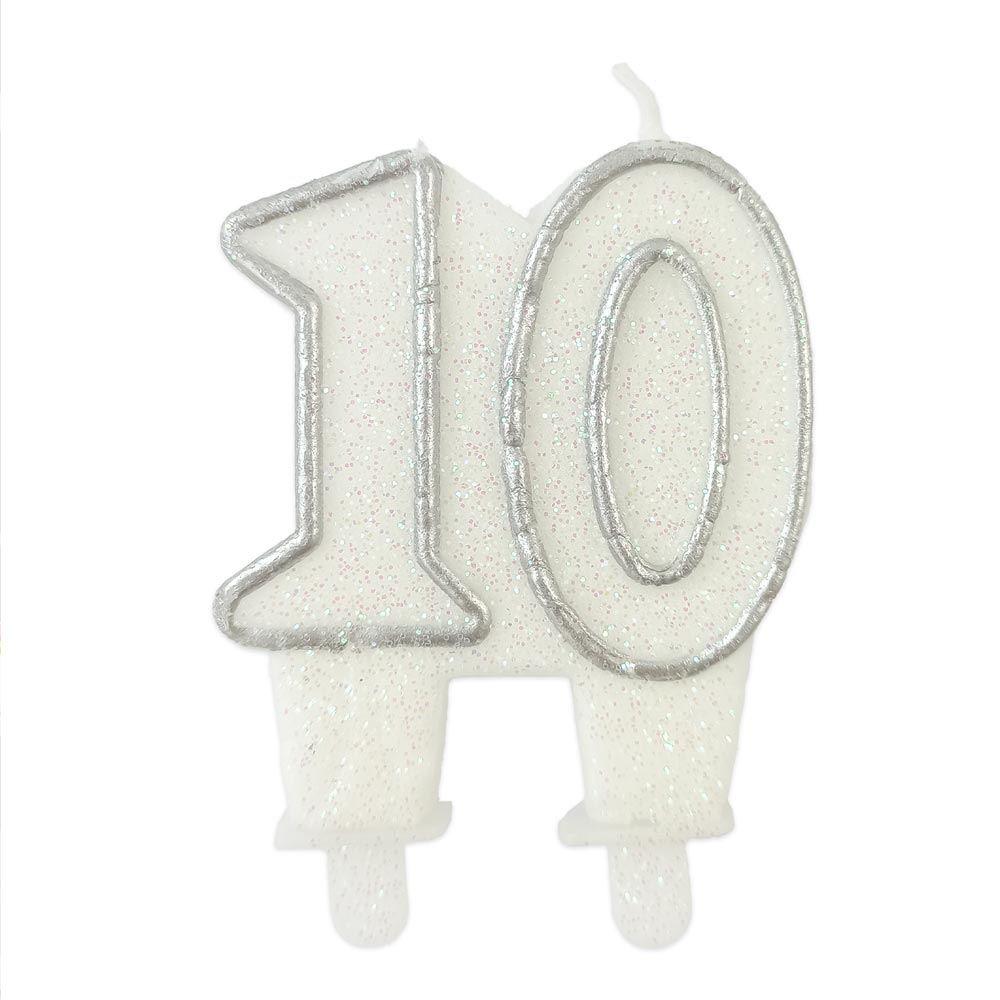 Bougie anniversaire 10