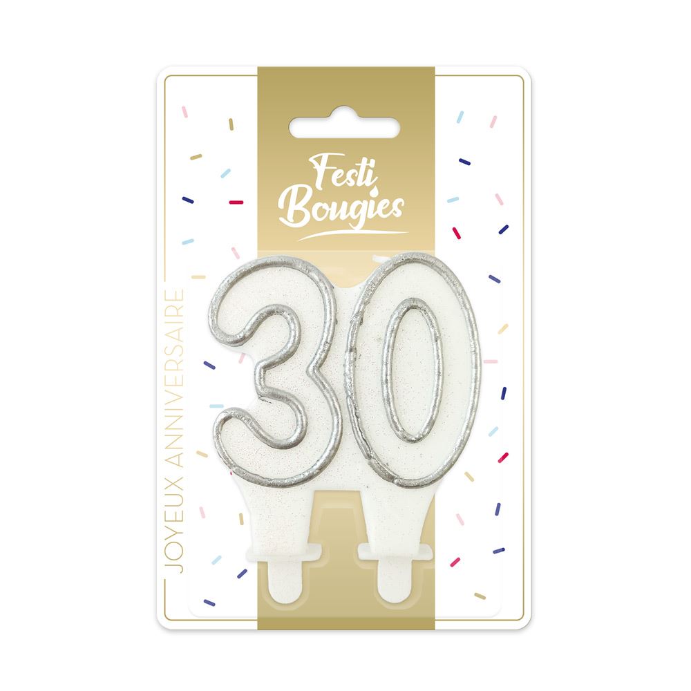 Bougie anniversaire 30