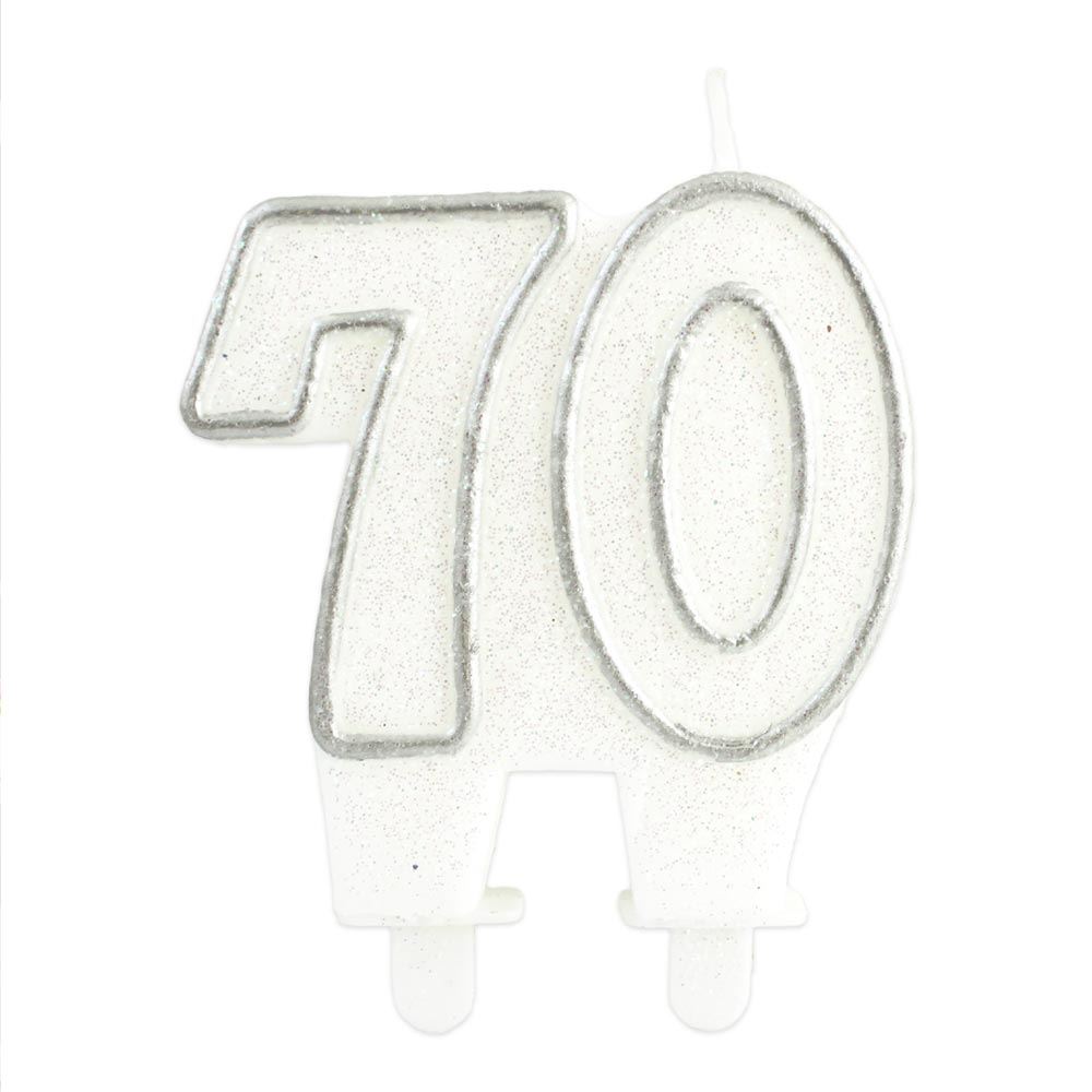 Bougie anniversaire 70