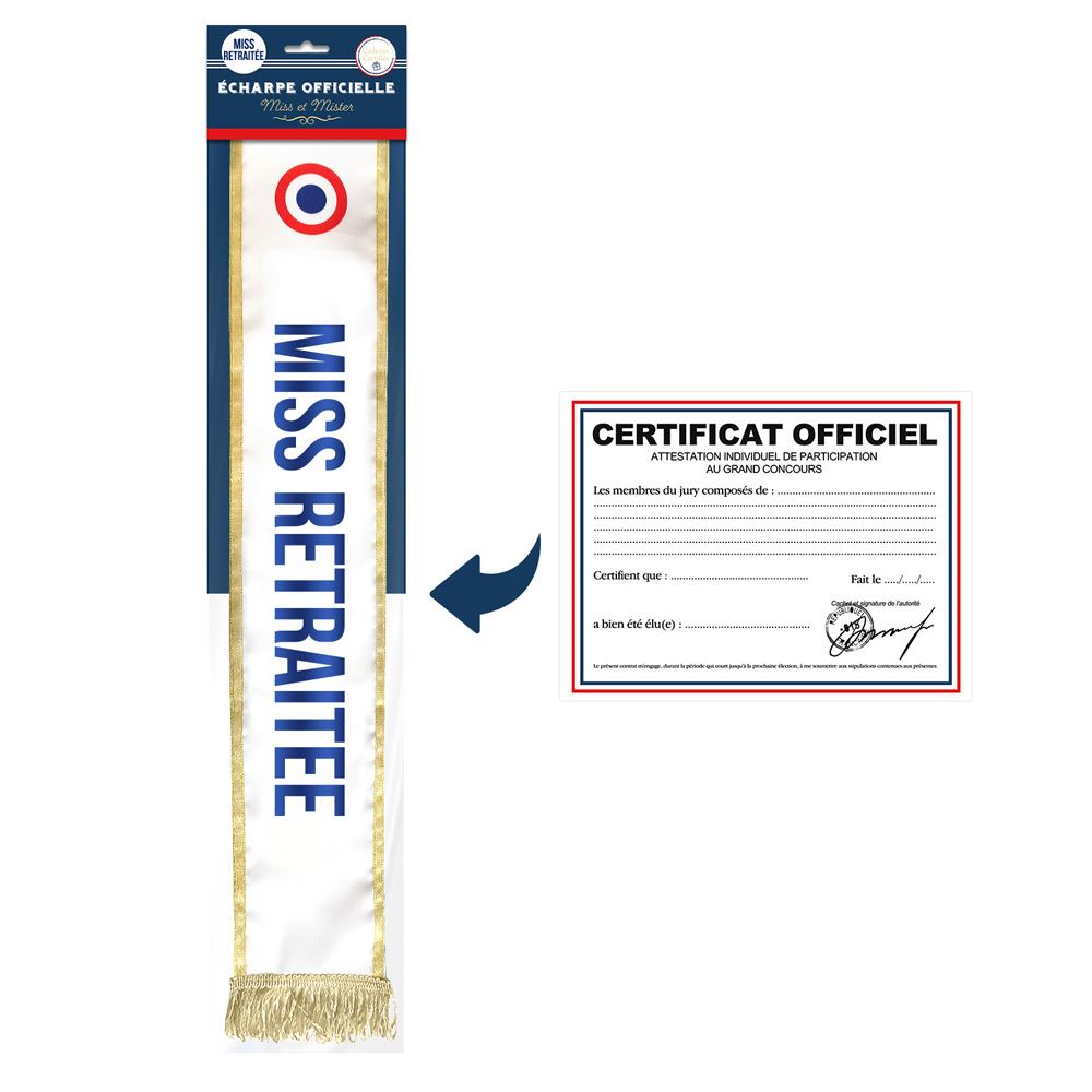 Echarpe miss retraitee